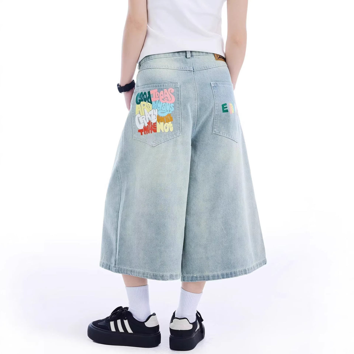 Dark Blue Denim Shorts for Women