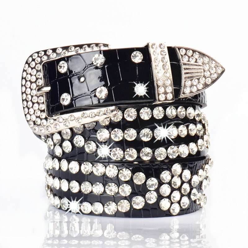 Women's Rhinestone Statement Belt