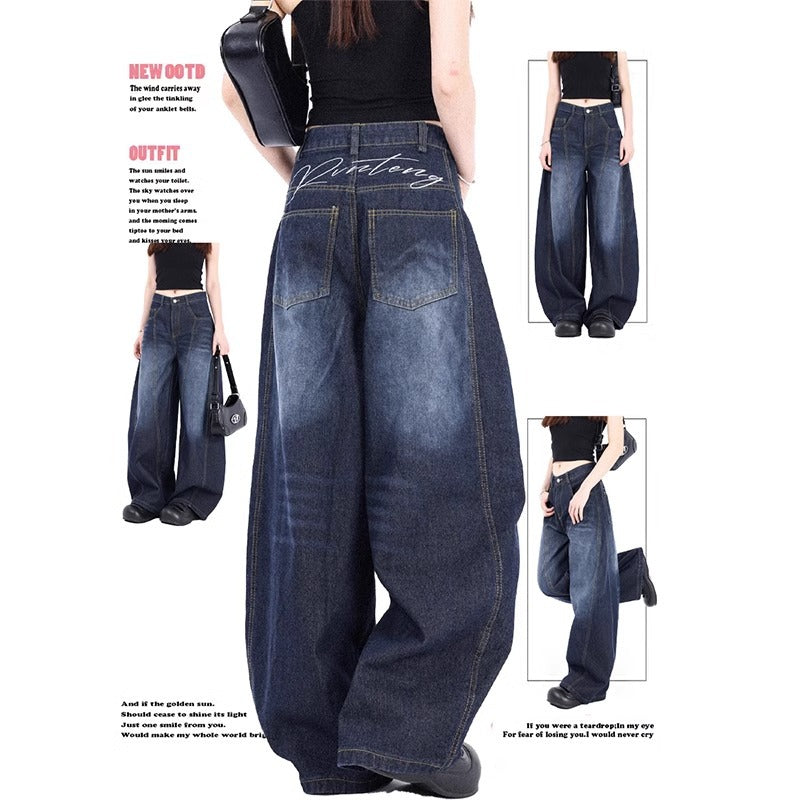 Sapphire Edge Wide-Leg Pants