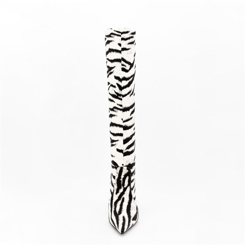 Pointed Toe Knee-High Boots