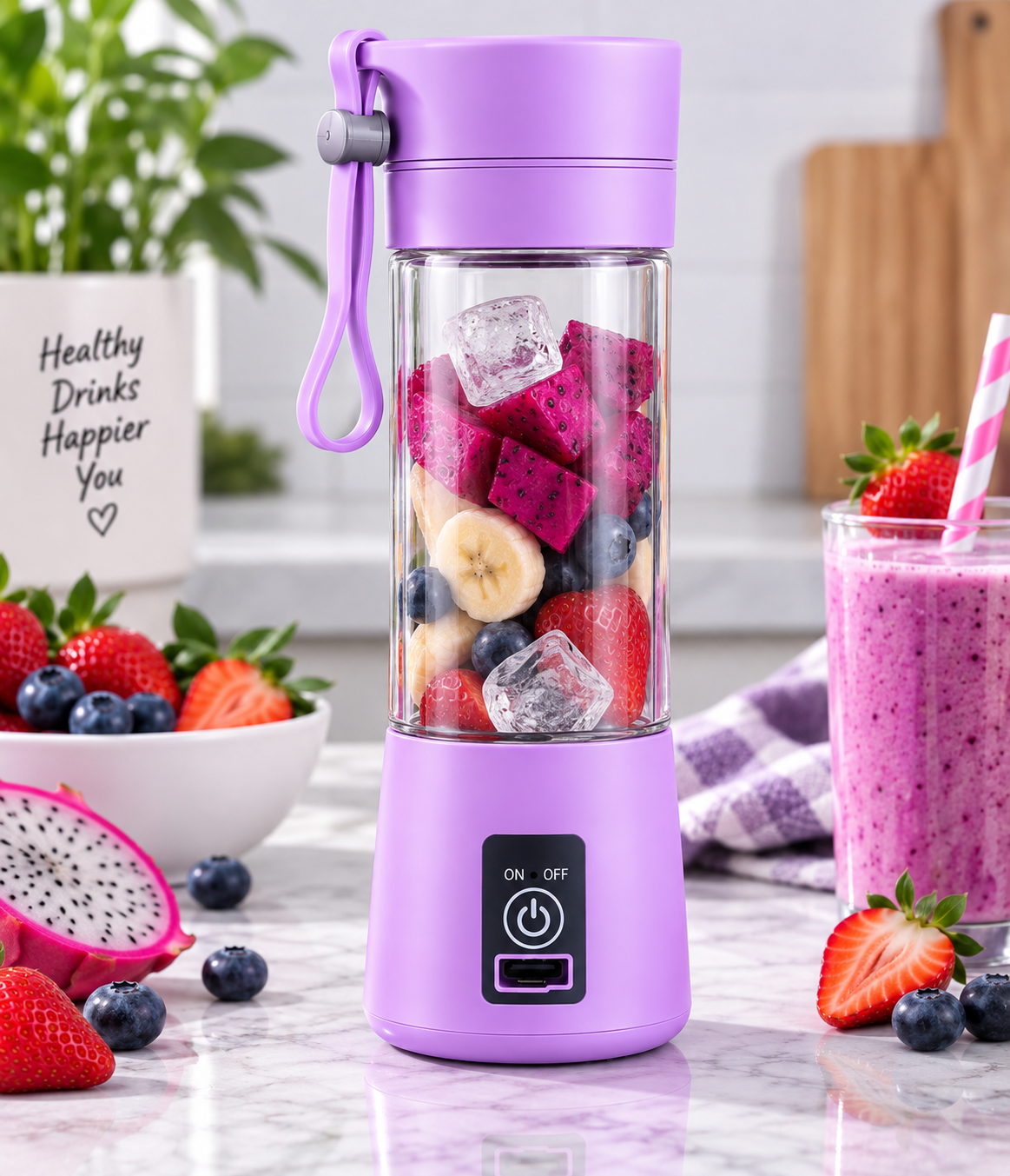 Sapphire Portable USB Rechargeable Mini Blender
